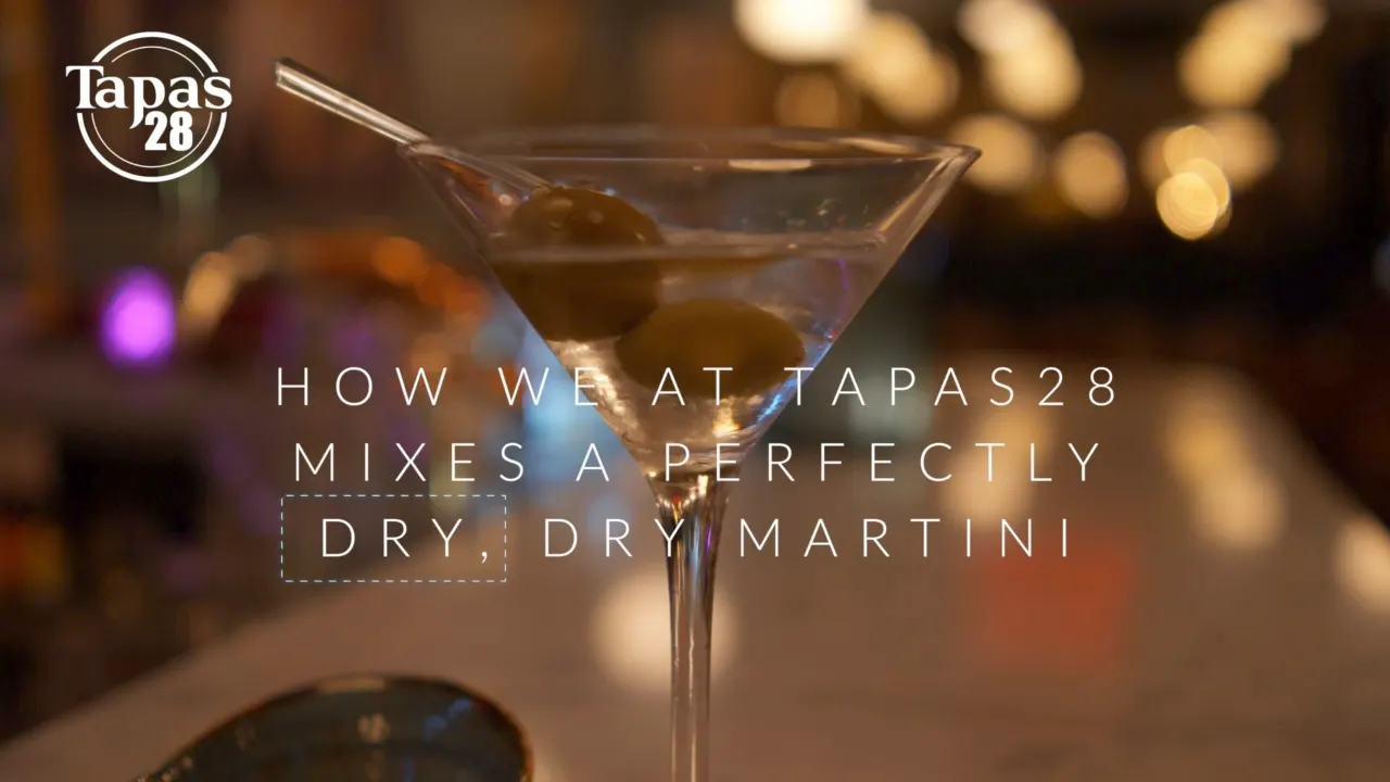 Dry martini – så gör vi den perfekta på Tapas28