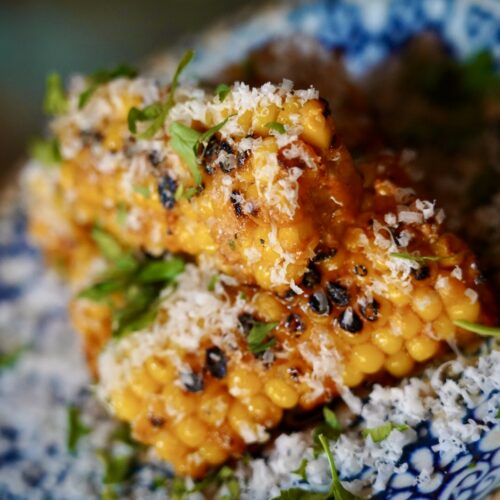 Grillad majskolv med riven ost – tapasrätt på Tapas28